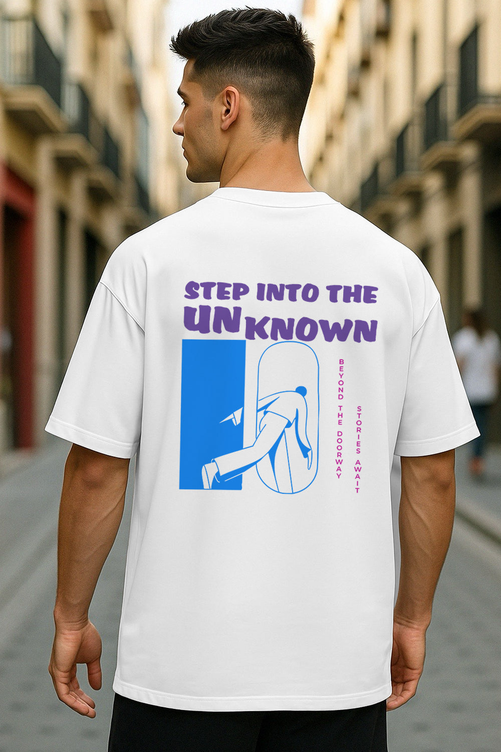 Step into the unknown Oversized T-Shirt