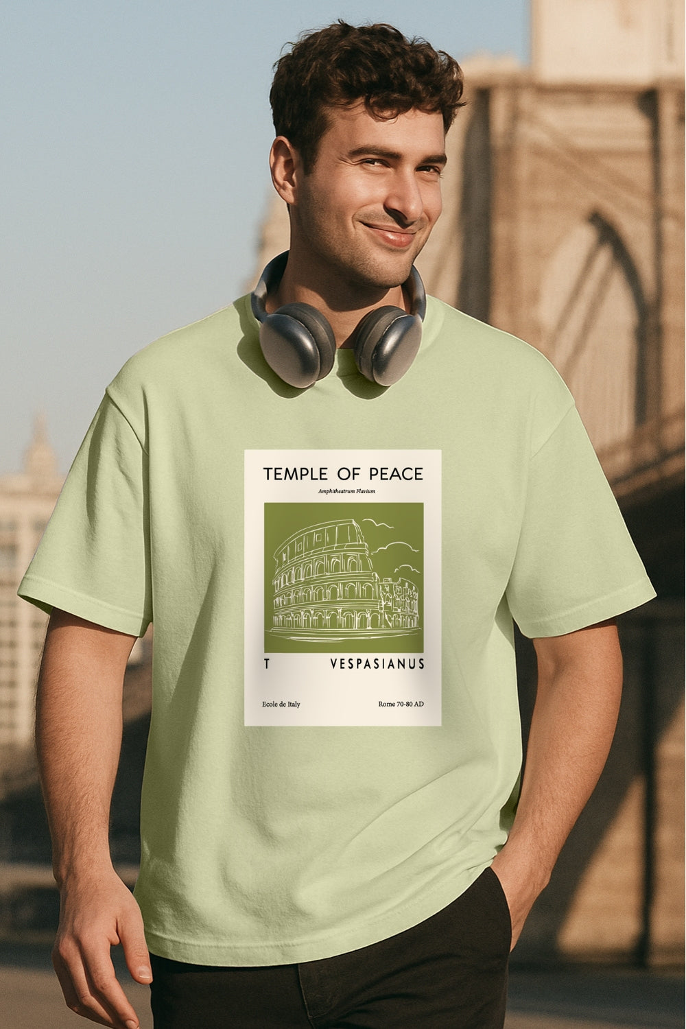 Temple of Peace Oversized T-Shirt