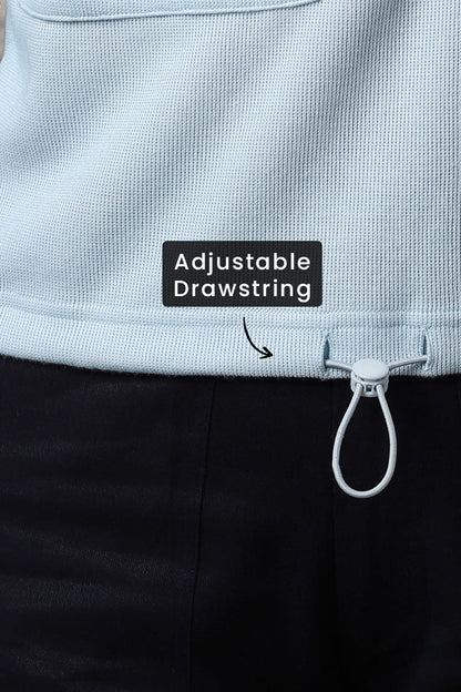 Women Oversized Flap Pocket Self Design Pullover