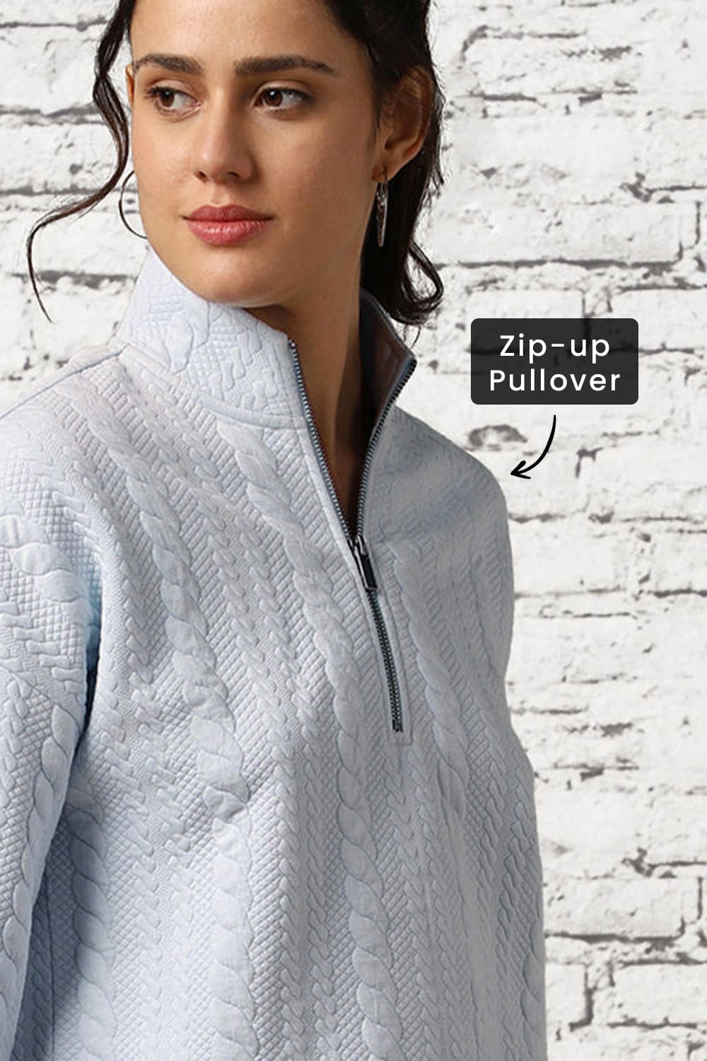 Women Oversized Zip-up Sweatshirts