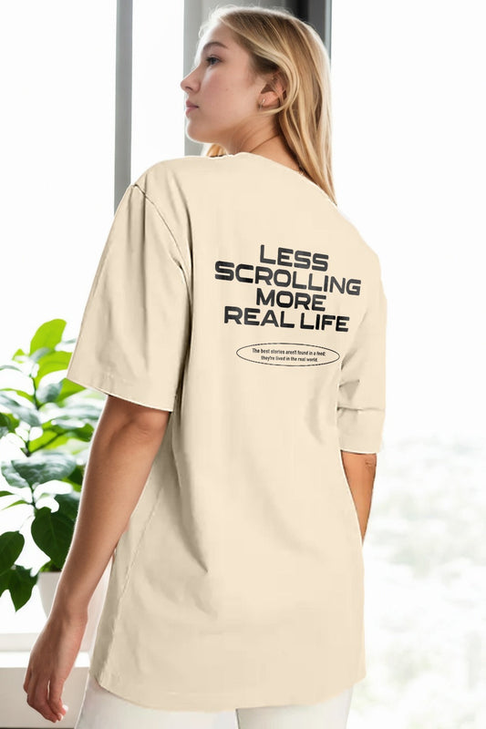 Less Scrolling Oversized T-Shirt