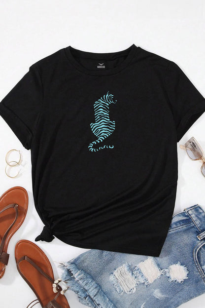 Boyfriend Wild Lines Classic Fit T-Shirt