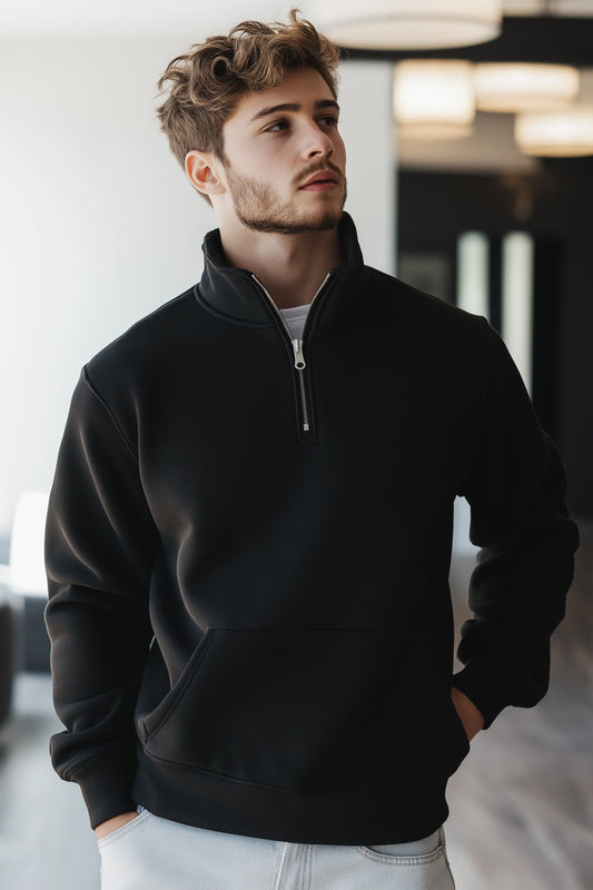 Mock Neck Sweatshirt