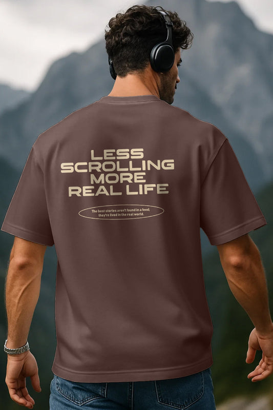 Less Scrolling Oversized T-Shirt