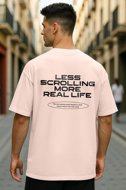 Less Scrolling Oversized T-Shirt