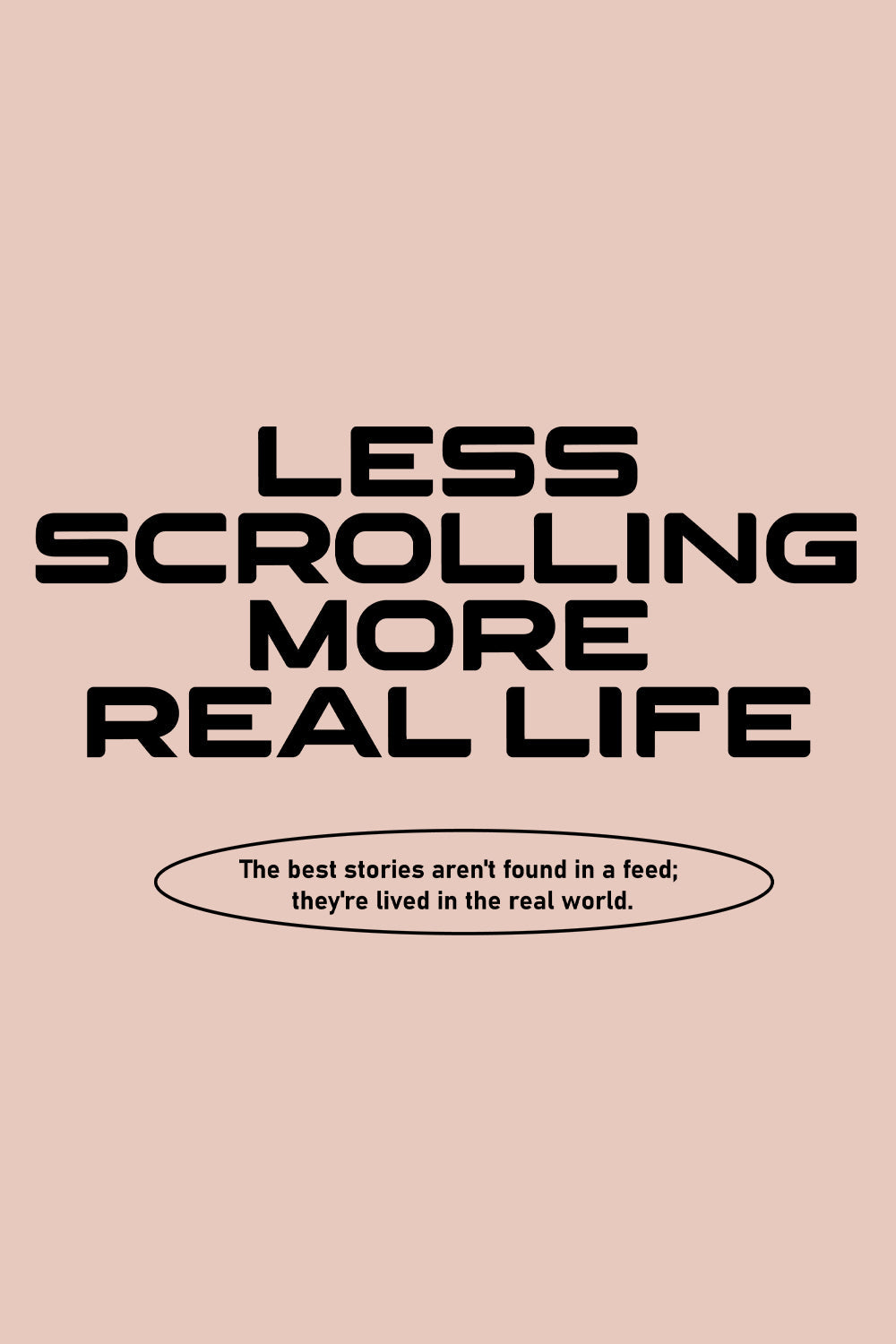 Less Scrolling Oversized T-Shirt