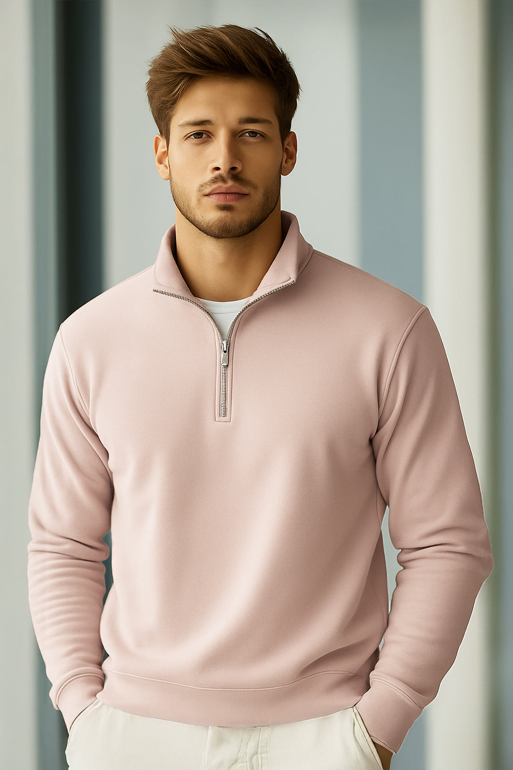 Mock Neck Sweatshirt