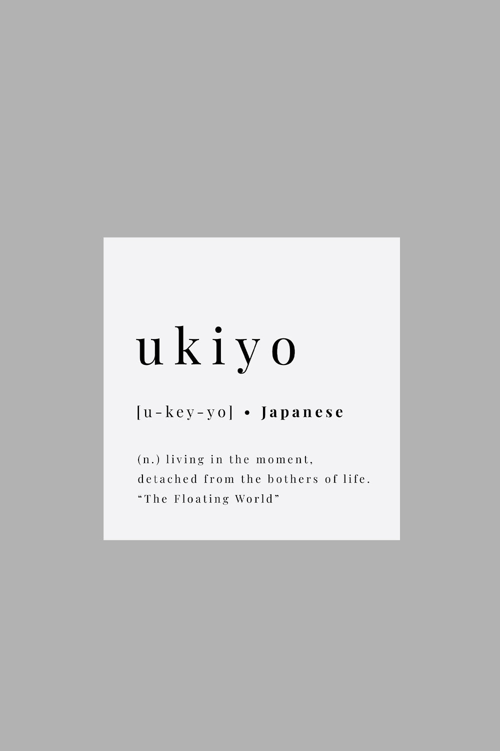 Ukiyo Classic Fit T-Shirt